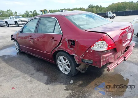 2006 Honda Accord 2.4 Se из США, поврежденный, VIN 1HGCM56366A083535
